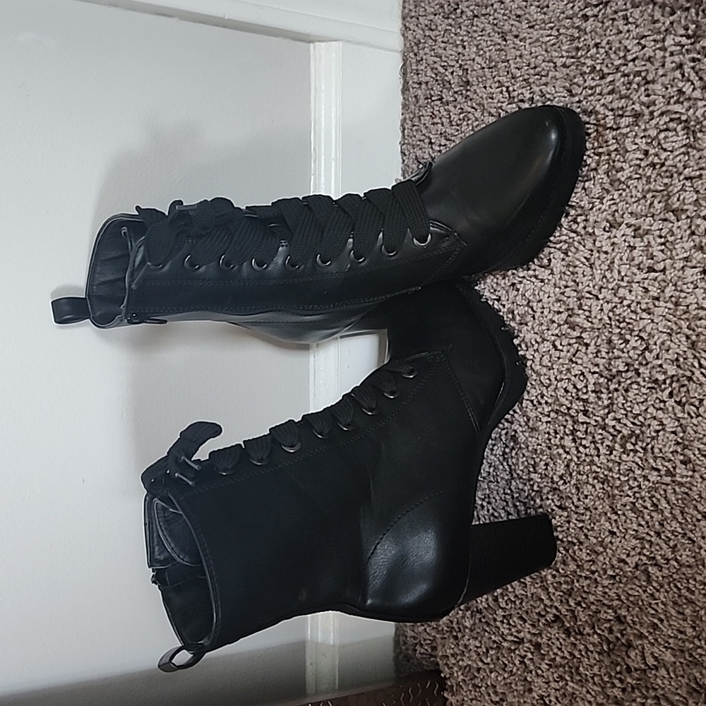 Black Combat Booties